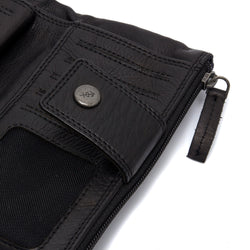 Leather Wallet Black Fresno