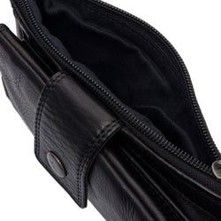 Leather Wallet Black Fresno