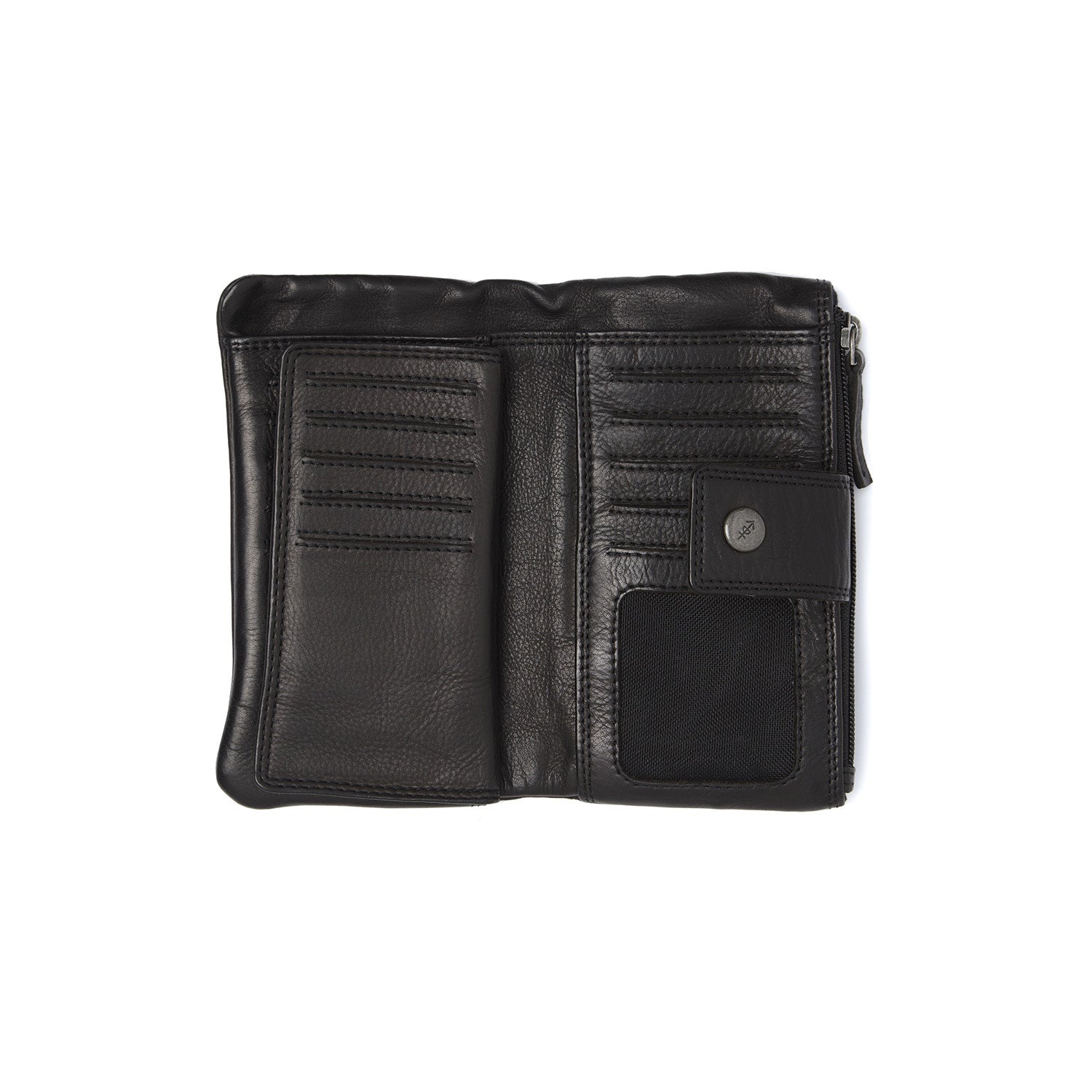 Leather Wallet Black Fresno