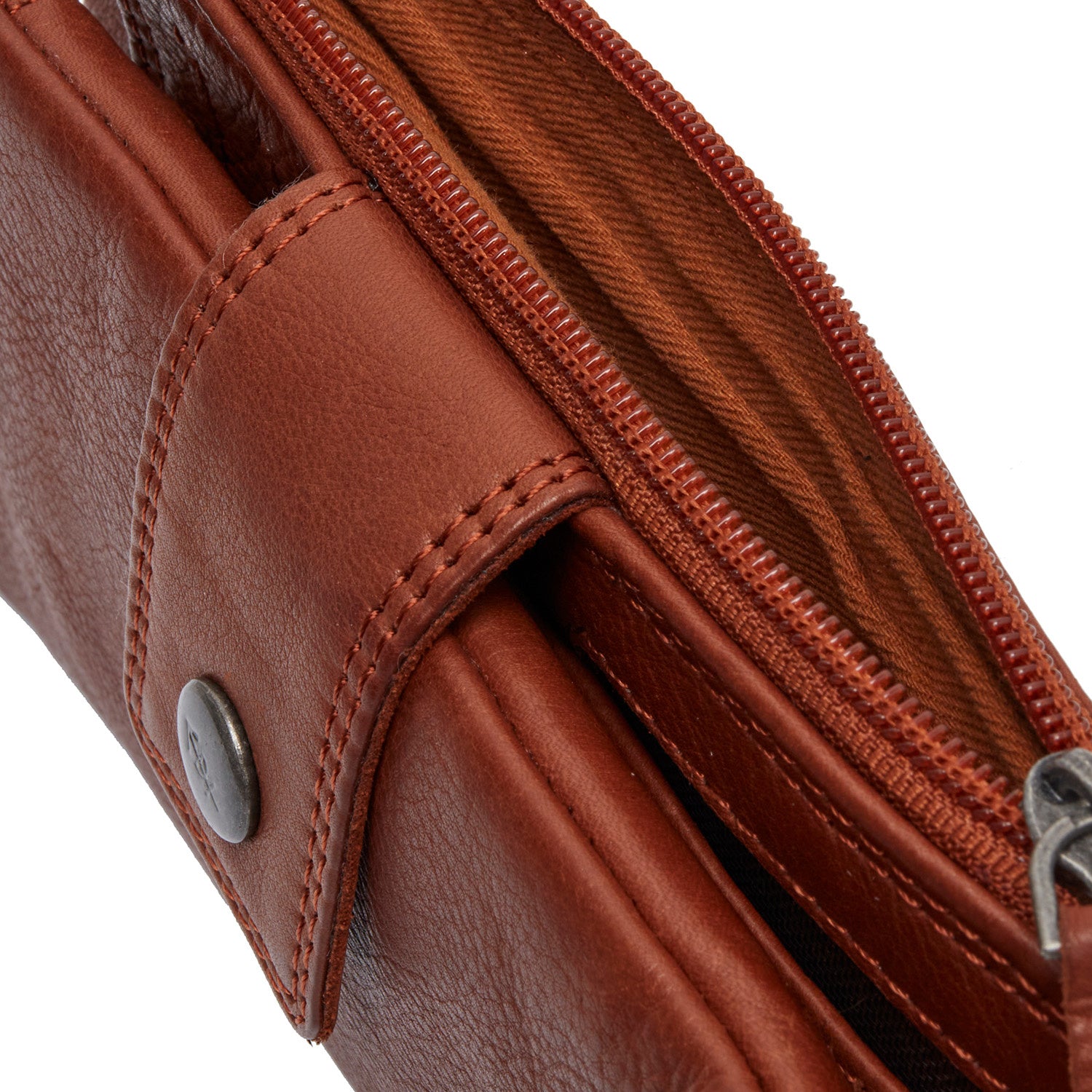 Leather Wallet Cognac Fresno