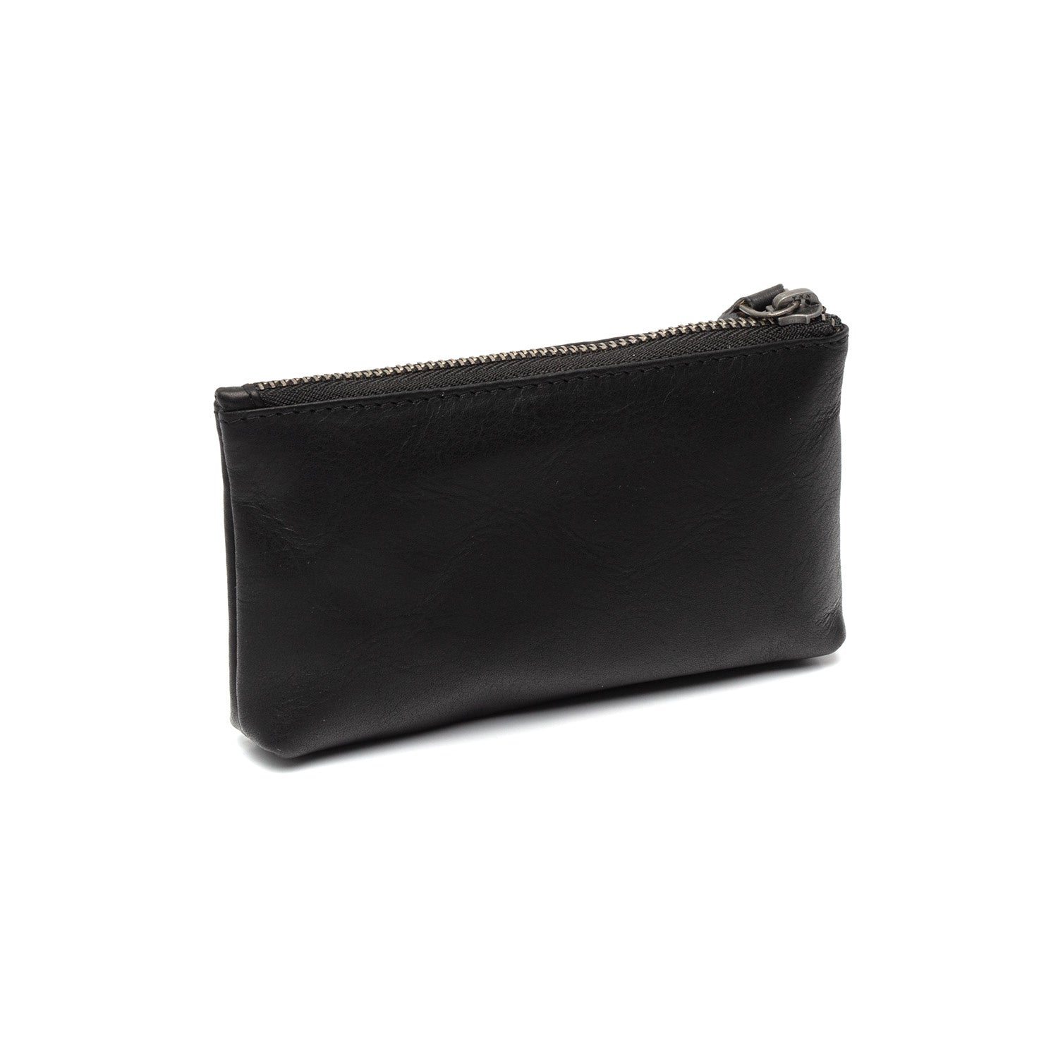 Leather Key Pouch Black Violette