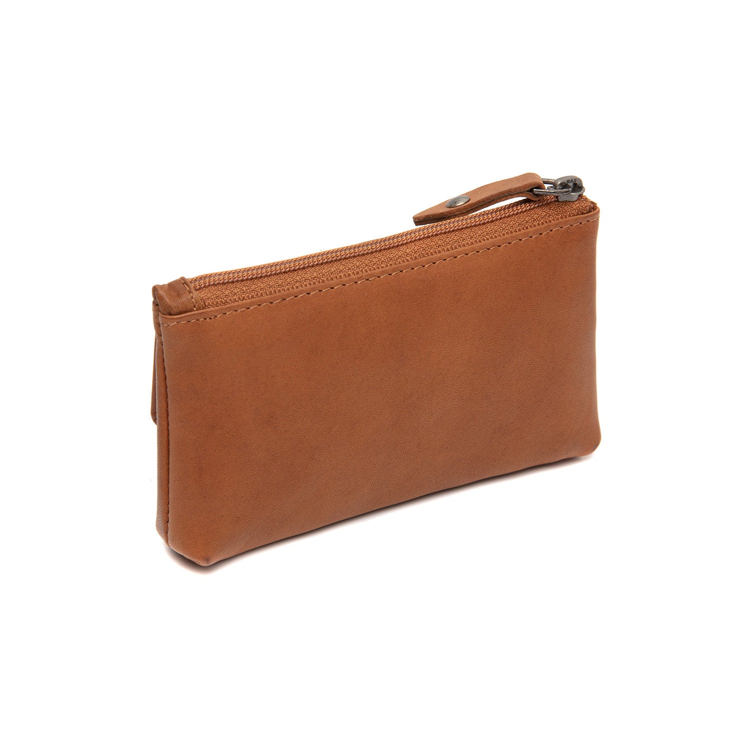 Leather Key Pouch Cognac Violette