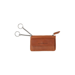 Leather Key Pouch Cognac Violette