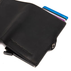 Leather Wallet Black Francis