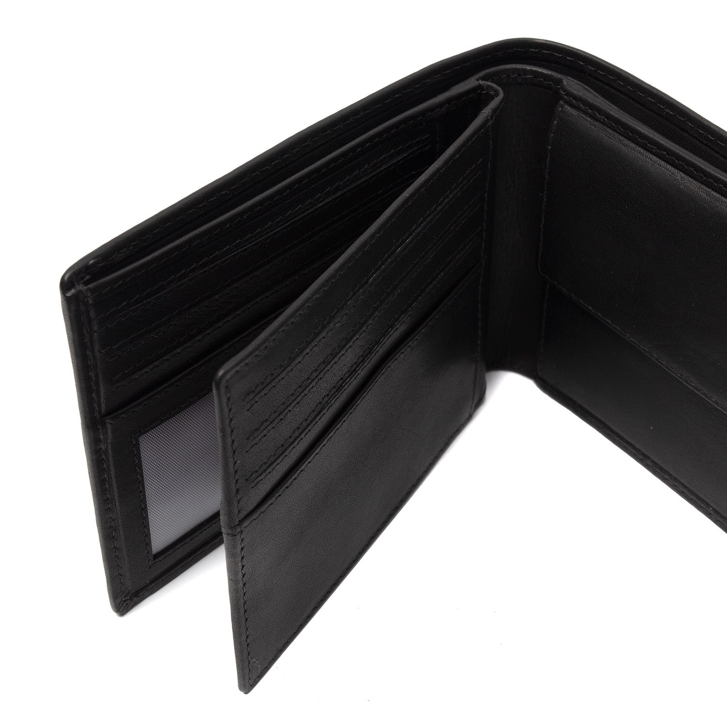 Leather Wallet Black Curtis