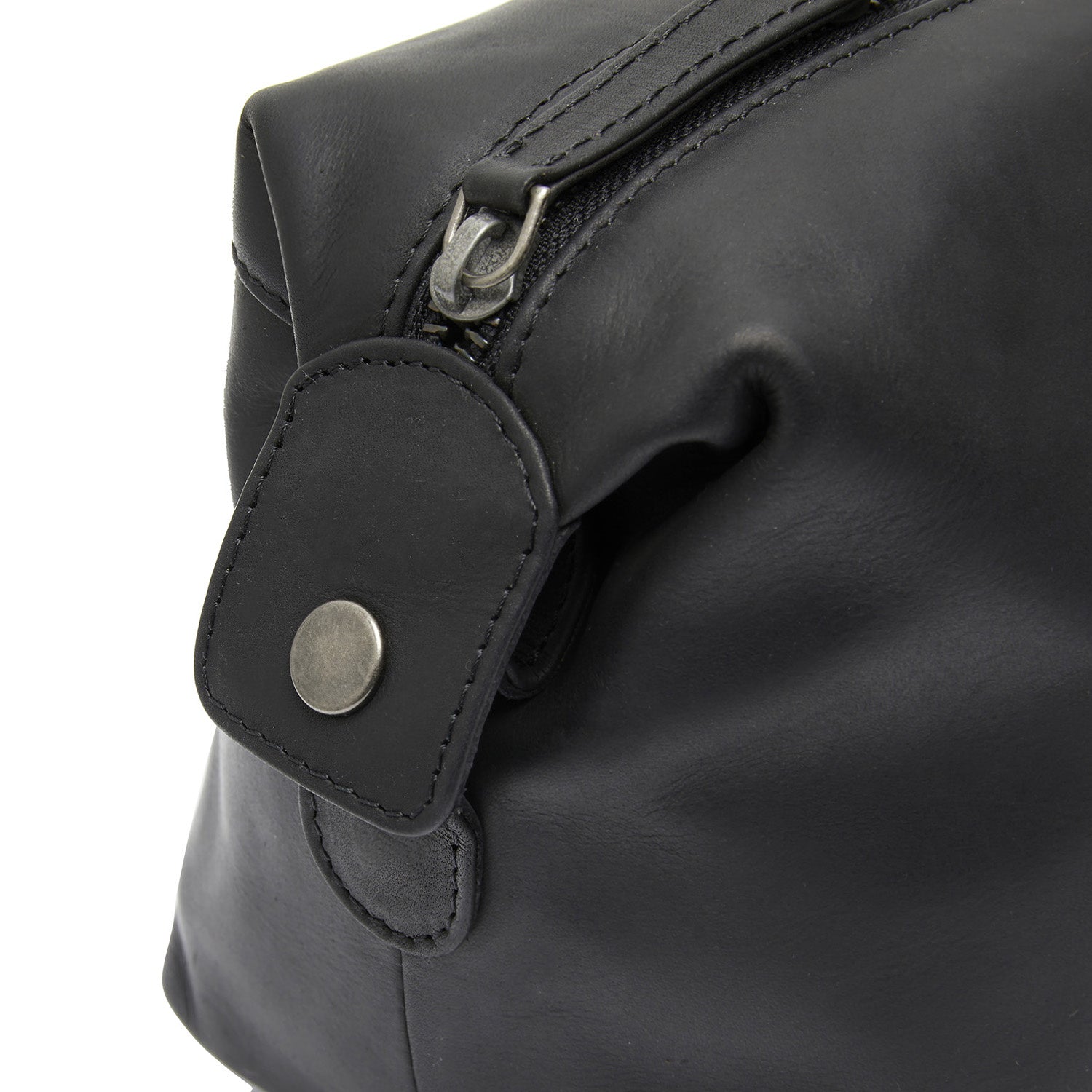 Leather Toiletry Bag Black Westport