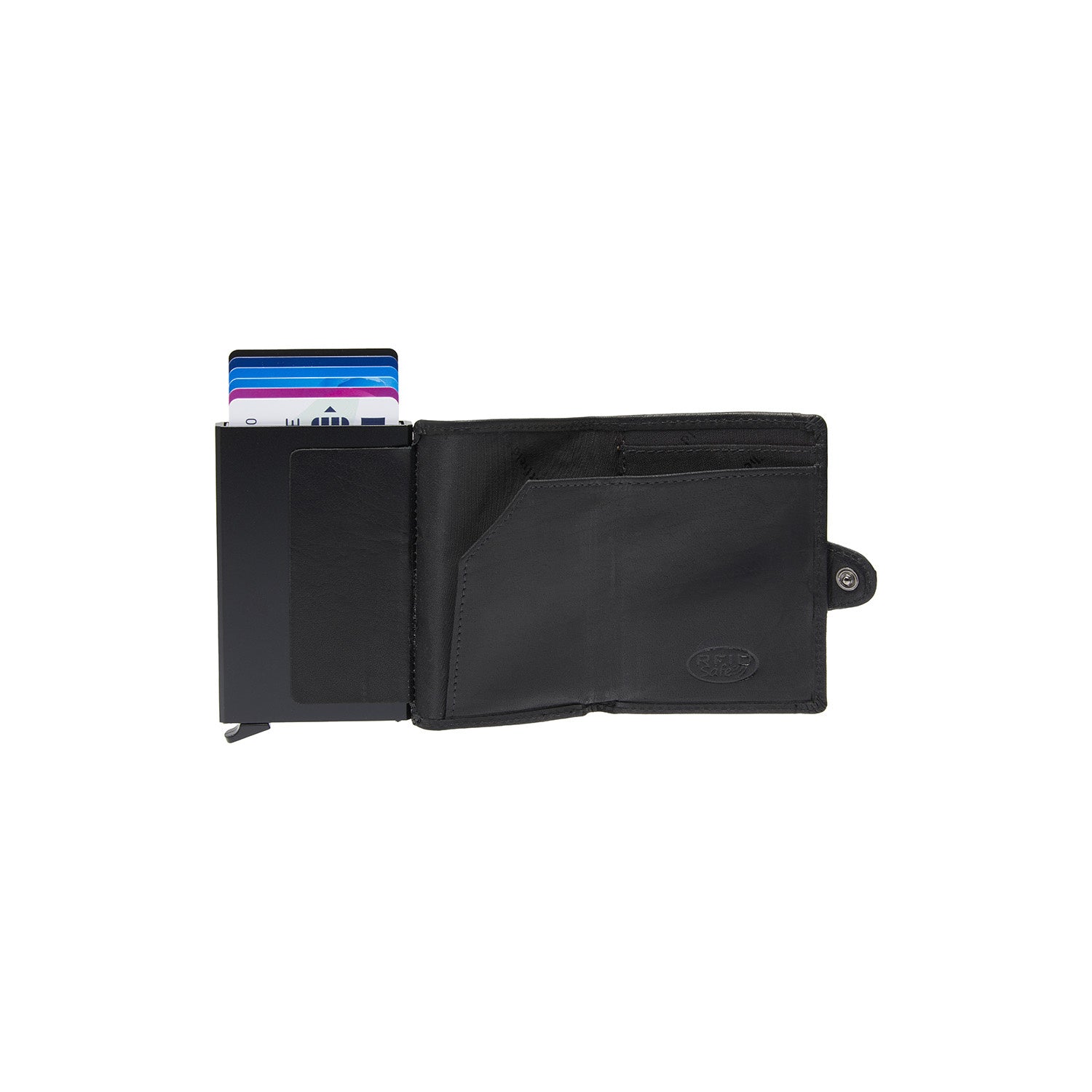 Leather Wallet Black Albury