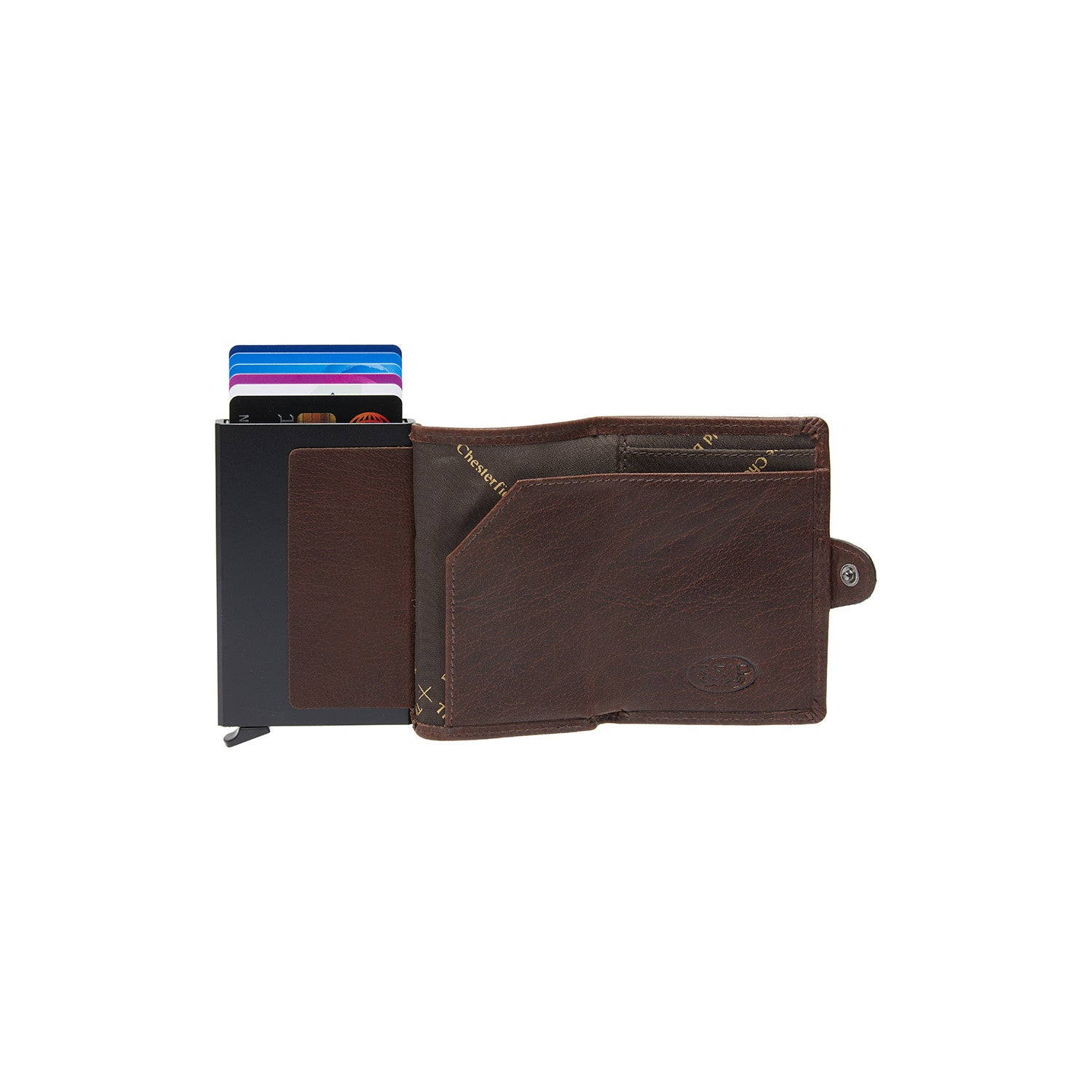 Leather Wallet Brown Albury