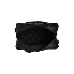 Leather Weekend Bag Black Liam