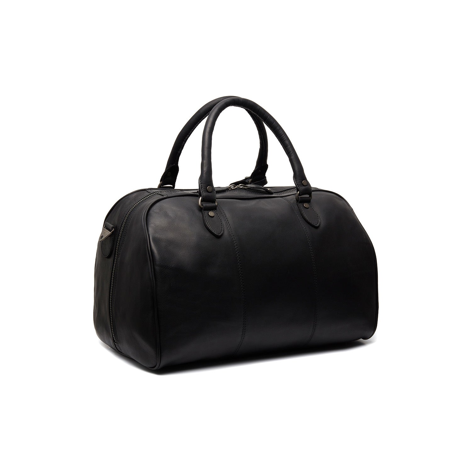 Leder Weekender Schwarz Liam