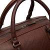 Leather Weekend Bag Brown Liam