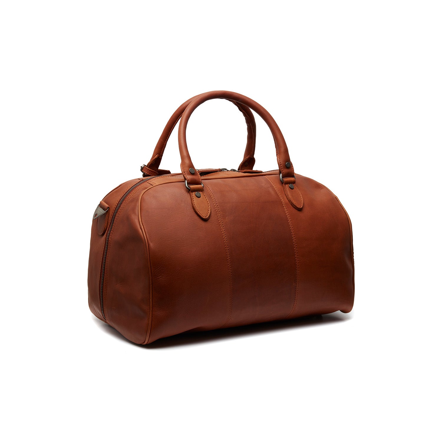 Leather Weekend Bag Cognac Liam