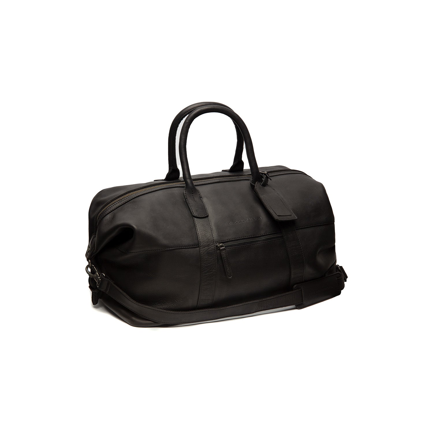 Leather Weekend Bag Black Portsmouth