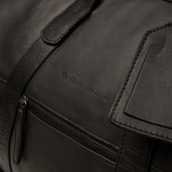 Leather Weekend Bag Black Portsmouth