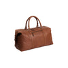 Leather Weekend Bag Cognac Caleb