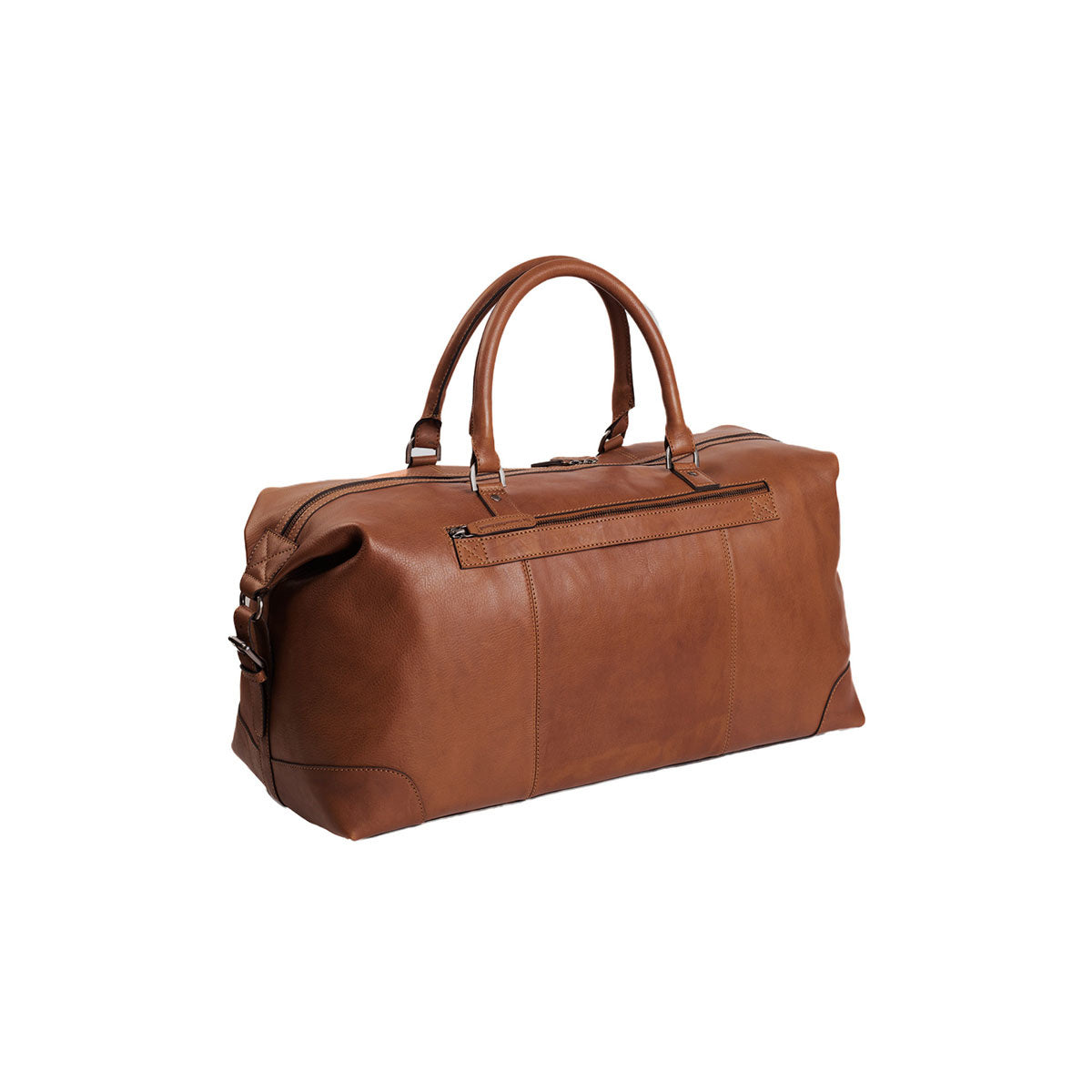 Leather Weekend Bag Cognac Caleb