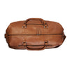 Leather Weekend Bag Cognac Caleb