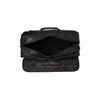 Leather Trolley Travelbag Black Jayven