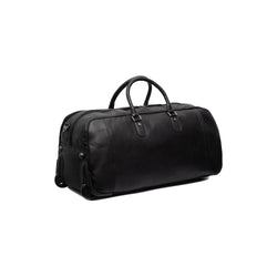 Leather Trolley Travelbag Black Jayven