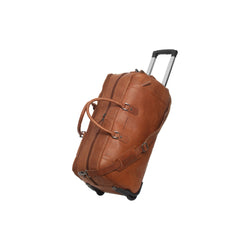 Leather Trolley Travelbag Cognac Jayven