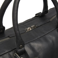 Leather Weekender Black Kiel