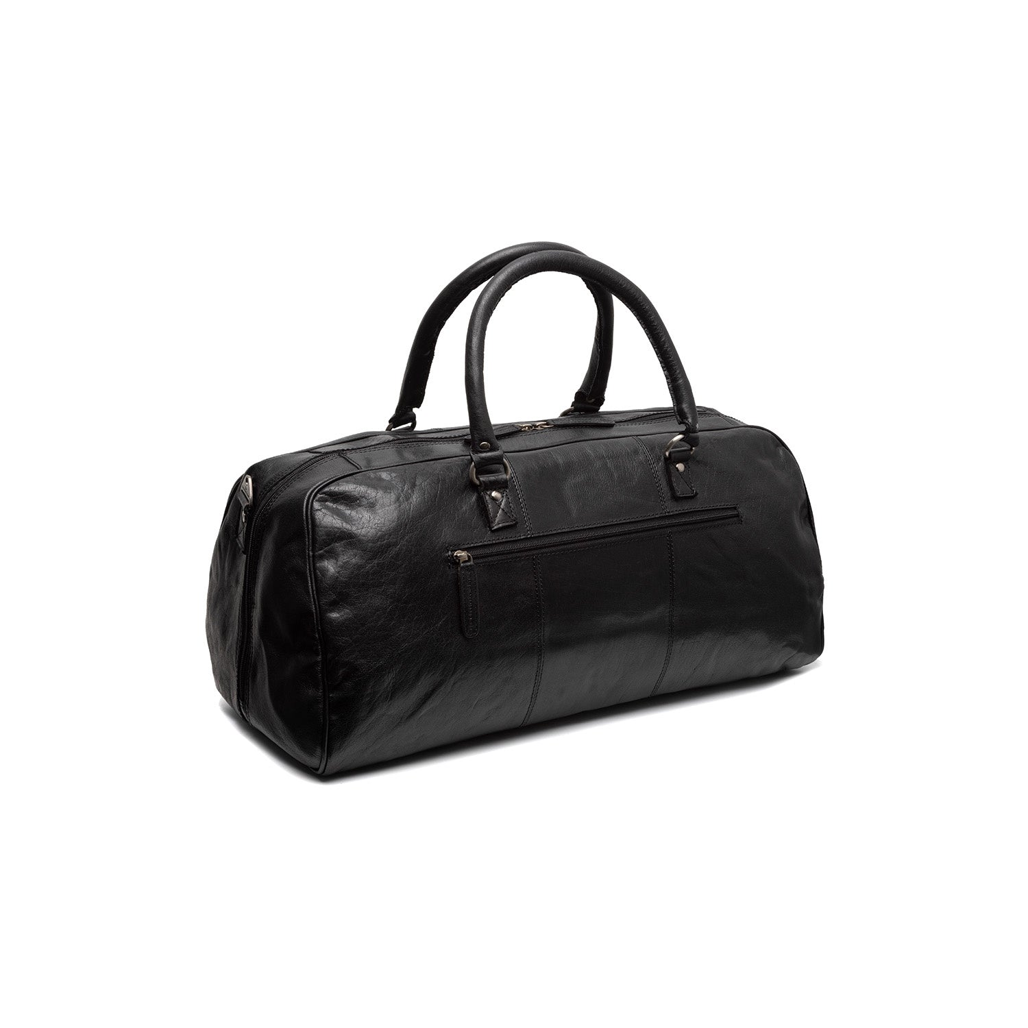 Leather Weekend Bag Black Mainz