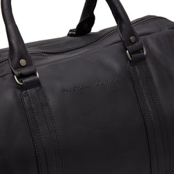 Leather Weekender Black Melbourne