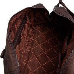 Leather Weekender Brown Melbourne