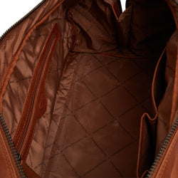 Leather Weekender Cognac Melbourne