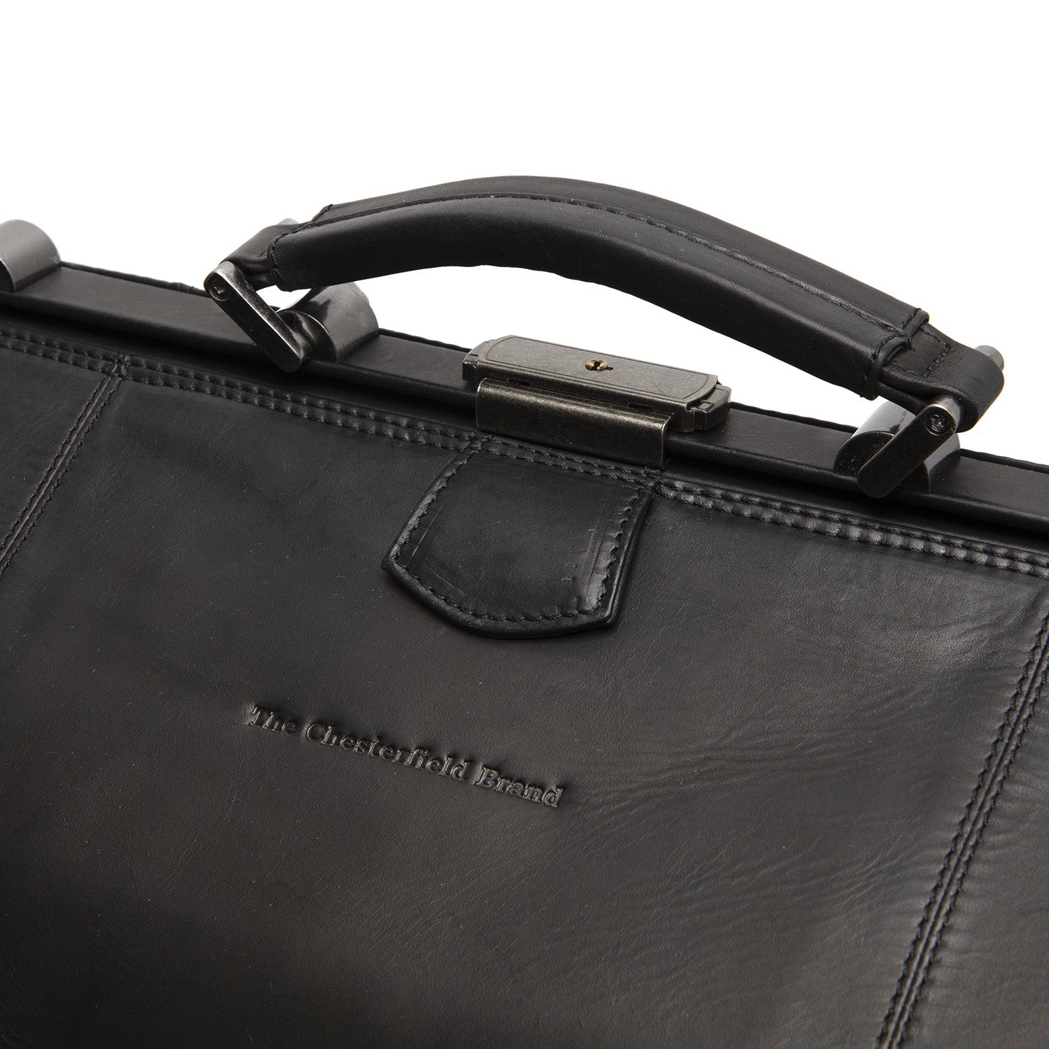 Leather Weekender Black Corfu