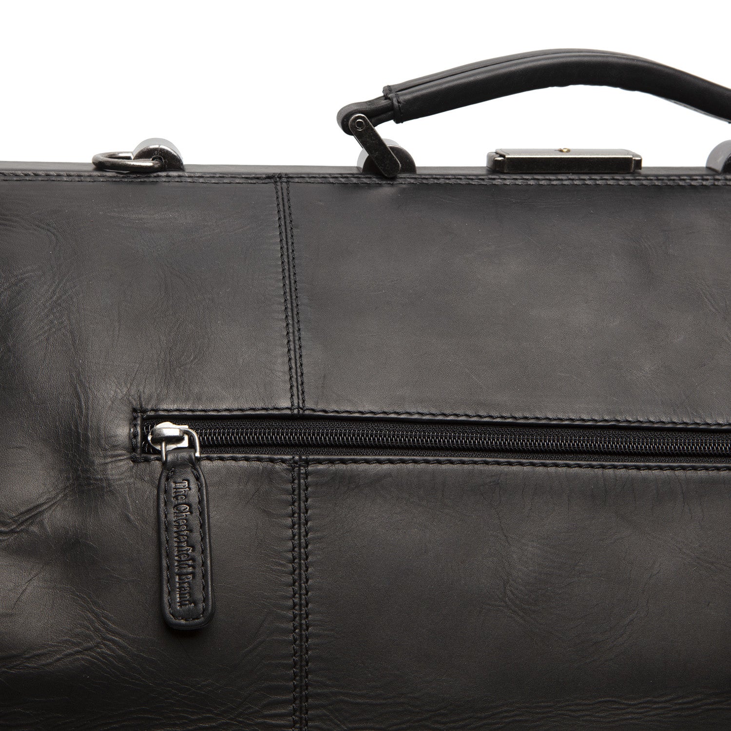 Leather Weekender Black Corfu