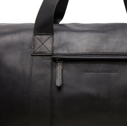 Leather Weekender Black Hudson