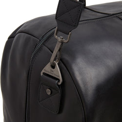 Leather Weekender Black Hudson