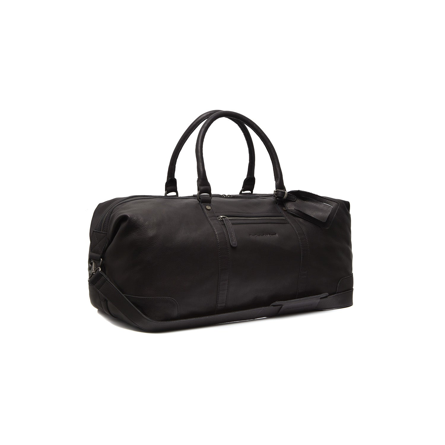 Leather Weekend Bag Black Lorenzo