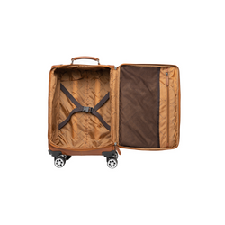 Leather trolley case Cognac Key Largo