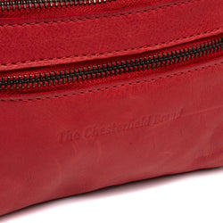 Leather Waist Pack Red Severo