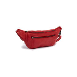 Leather Waist Pack Red Severo