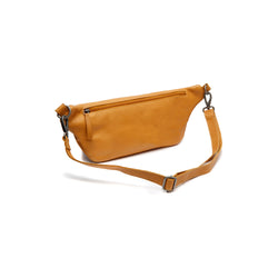 Leather Waist Pack Ocher Yellow Kruger