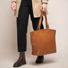 Leather Shopper Cognac Berlin