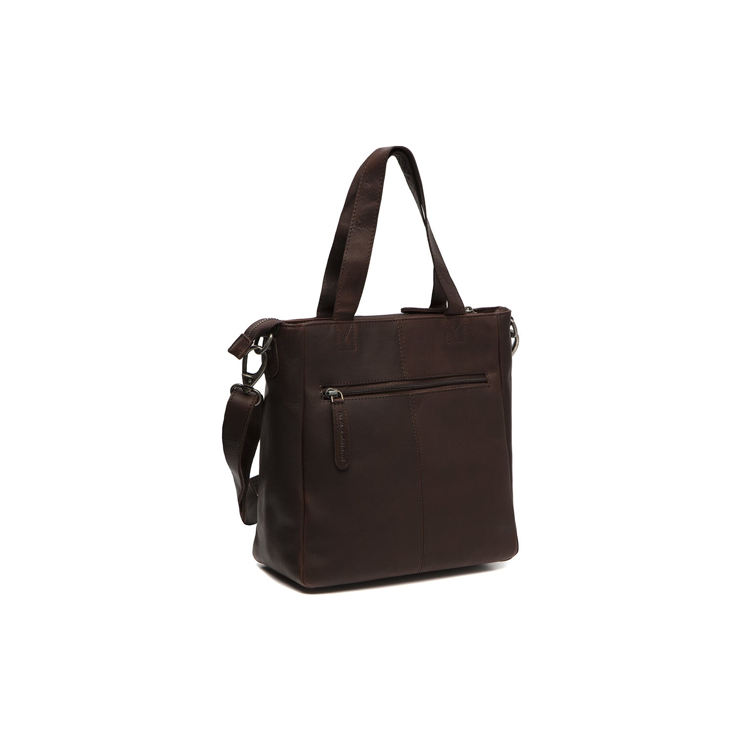 Leather Shopper Brown Nevada