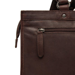 Leather Shopper Brown Lima