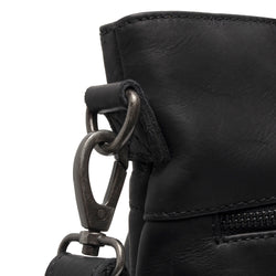 Leather Shopper Black Rome