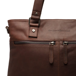 Leather Shopper Brown Rome