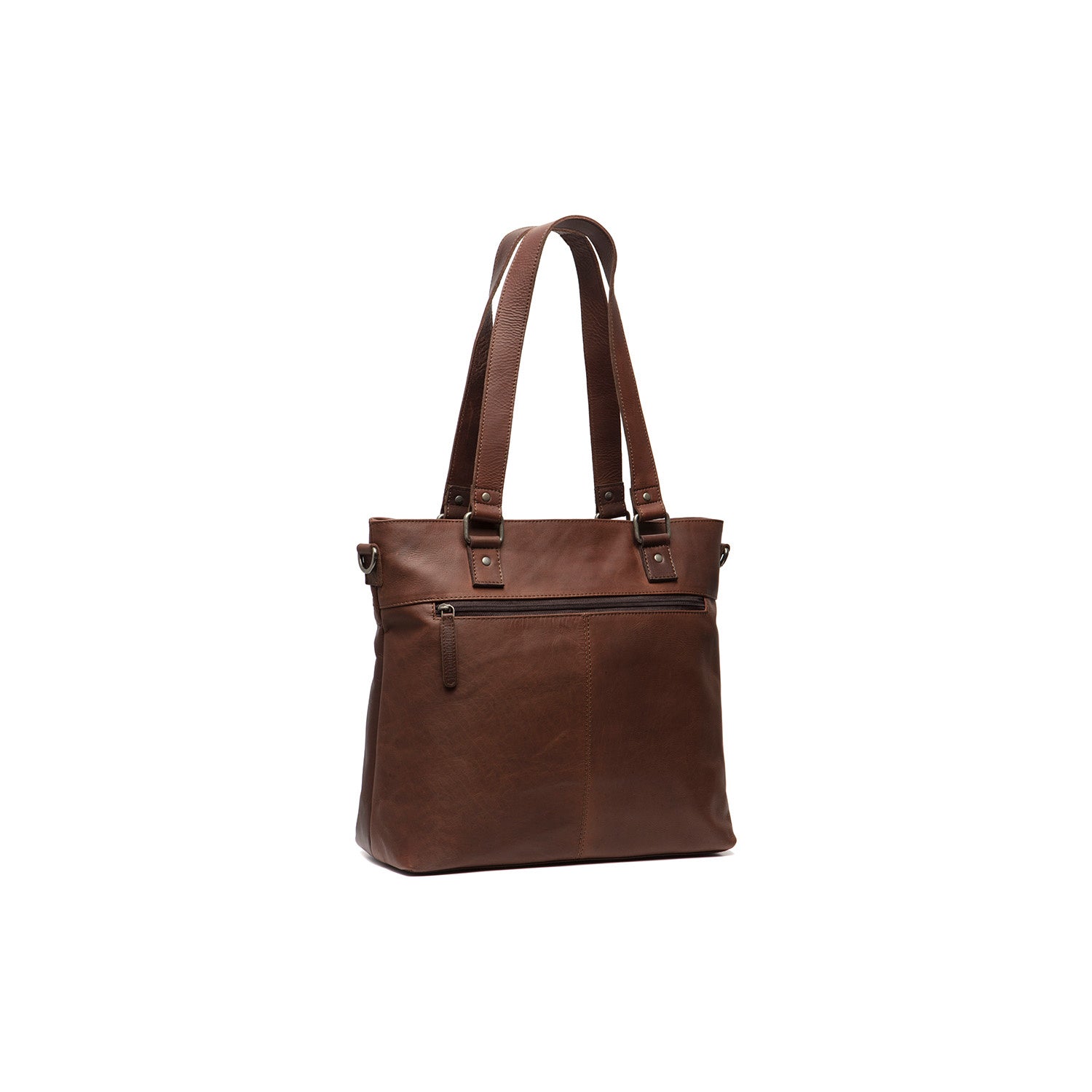 Leather Shopper Brown Rome