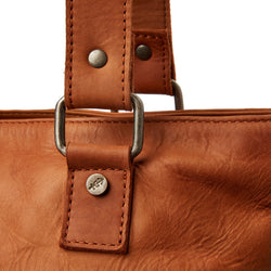 Leather Shopper Cognac Rome