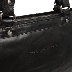 Leather Shopper Black Stockholm