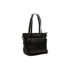 Leather Shoulder Bag Black Alicante