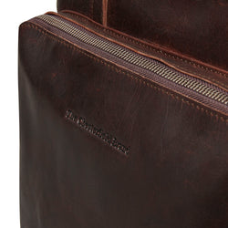 Leather Shoulder Bag Brown Alicante