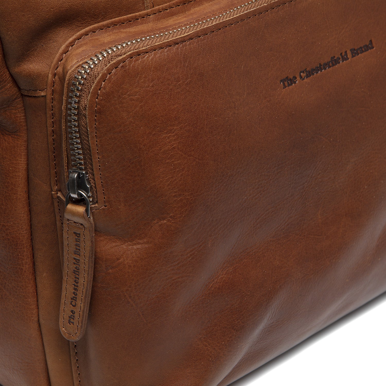 Leather Shoulder Bag Cognac Alicante