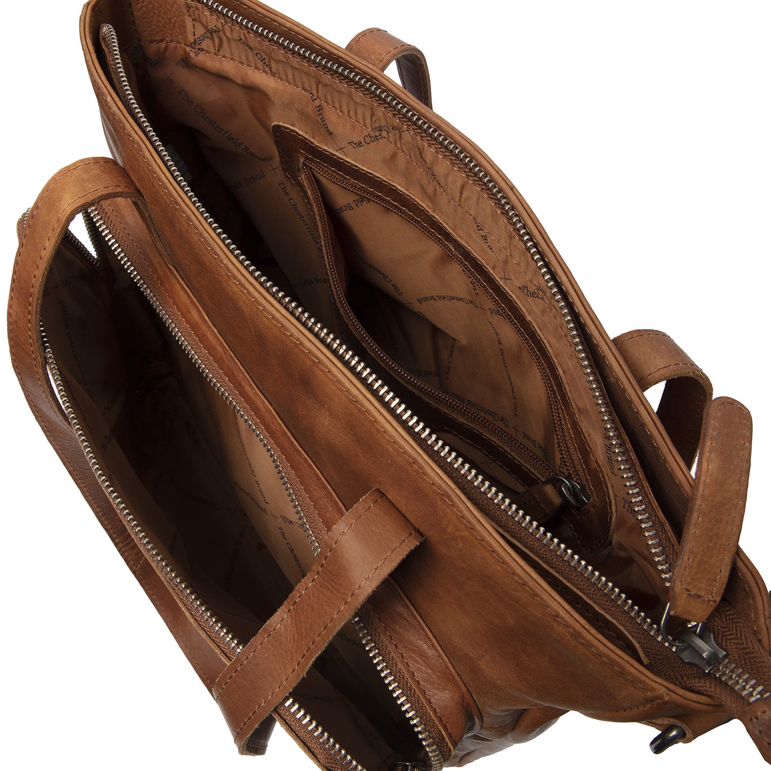 Leather Shoulder Bag Cognac Alicante